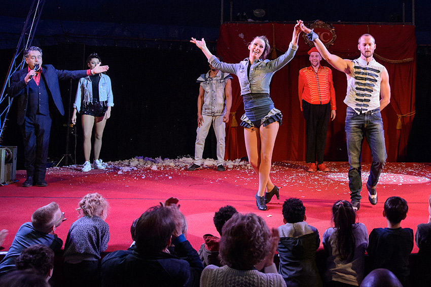 Jasmijn Rubingh en man Tobit in het Magic Circus