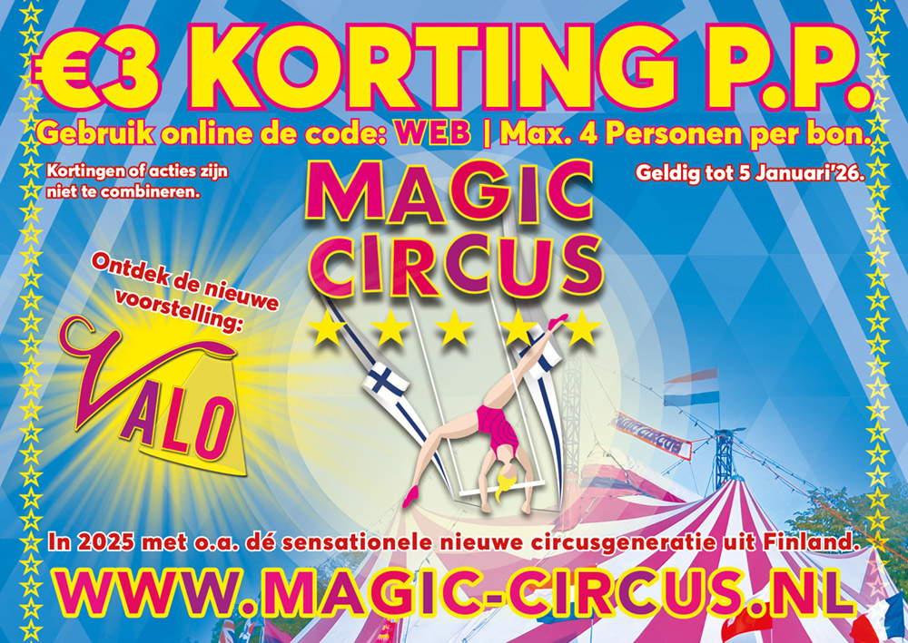 0000-Online-Kortingsbon Kortingsbon Magic Circus Valo 2025