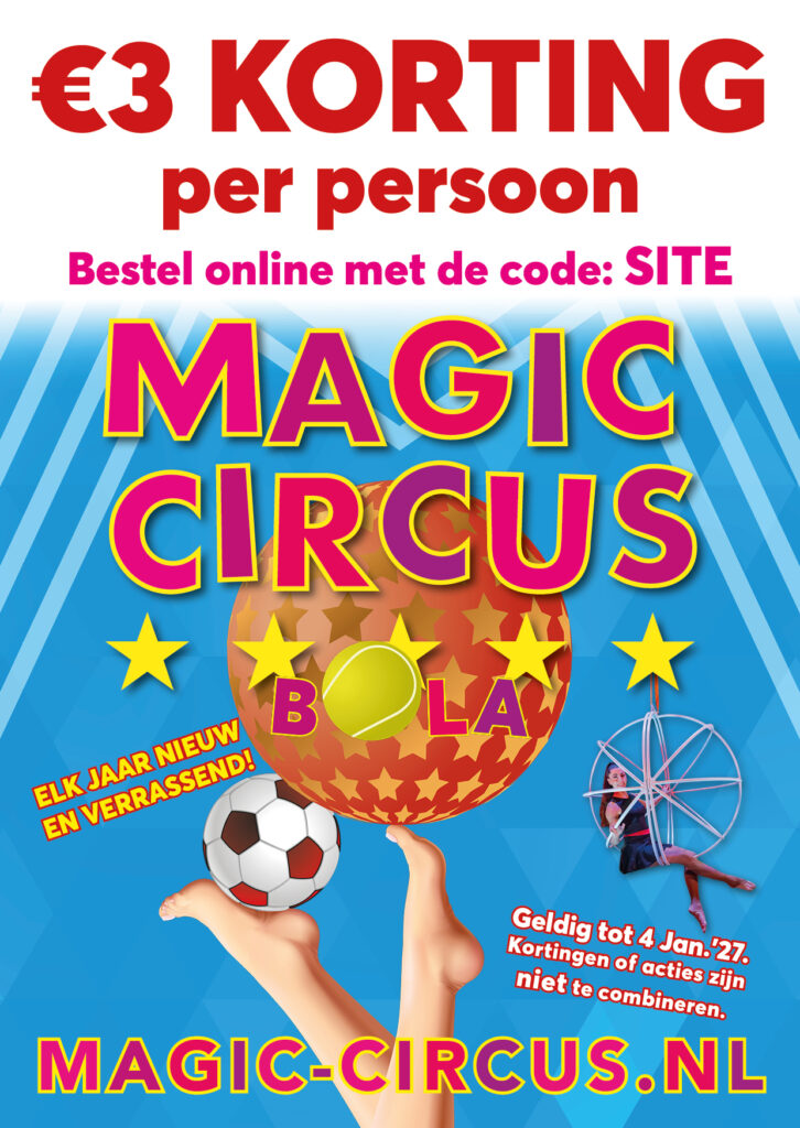 Kortingsbon Magic Circus Bola seizoen 2026
