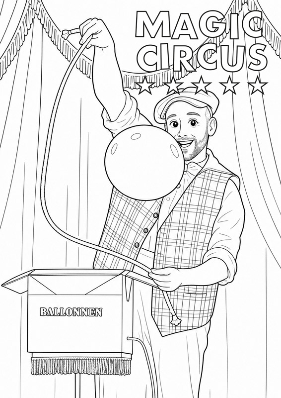 Kleurplaat Magic Circus Bola 2026 Jofri